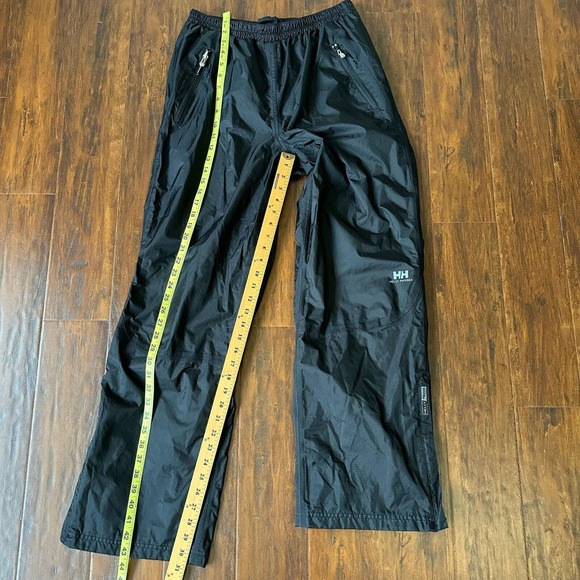 HELLEY HANSEN Mens Black Helly Tech Watertight Ankle Zip Rain Pants - Picture 13 of 14
